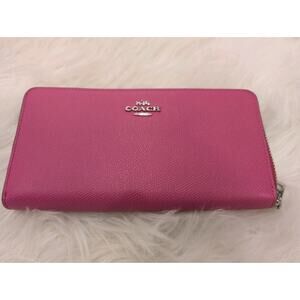 Coach Pink Accordion Wallet F52372